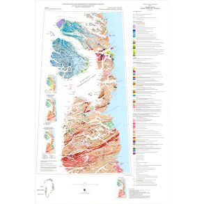 Sheet 3 Kangerlussuaq / S�ndre Str�mfjord - Nuussuaq. Geologisk kort 1:500 000, 2. udgave, 2010