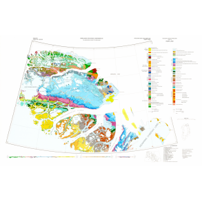 Sheet 8 Peary Land. Geologisk kort 1:500 000, 1986
