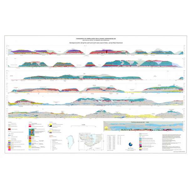 Geological section along the south and south-west coast of Disko. 1:20 000, 2003