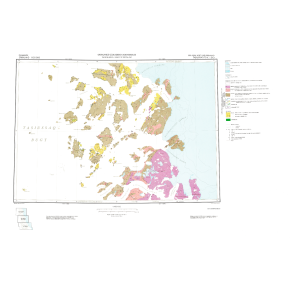 73 V.1 Syd Tasiussaq. Geologisk kort over Gr�nland, 1:100 000, 1984