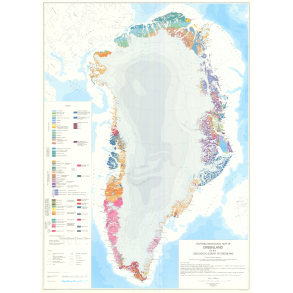 Tectonic/Geological map of Greenland, 1:2 500 000, 1970 [1st edition, English text]