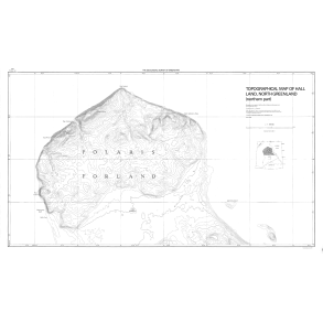 Hall Land, North Greenland, northern part. Topografisk kort over Grnland, 1:66 500, 1985