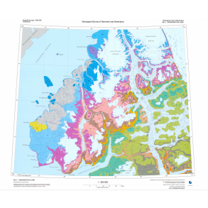 80 V.1 Washington Land. Geologisk kort, 1:250 000, 2007