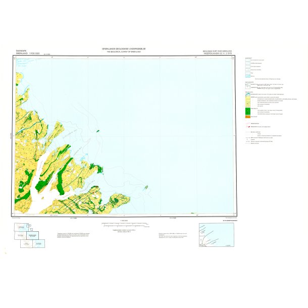 62 V.2 S Nigerdlikasik. Geologisk kort over Gr�nland 1:100 000, 1976